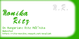 monika ritz business card